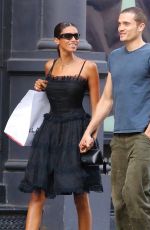 IMAAN HAMMAM Out Shopping in New York 08/30/2023