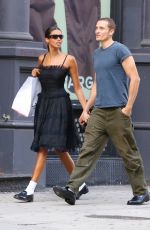IMAAN HAMMAM Out Shopping in New York 08/30/2023