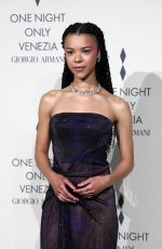 INDIA RIA AMARTEIFIO at Giorgio Armani One Night in Venice Photocall 09/02/2023