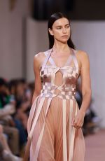 IRINA SHAYK at Alberta Ferretti Runway Show at Milan Fashion Week 09/20/2023