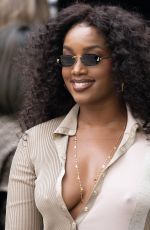 IZA Arrives at Fendi Fashion Show in Milan 09/20/2023