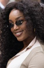 IZA Arrives at Fendi Fashion Show in Milan 09/20/2023
