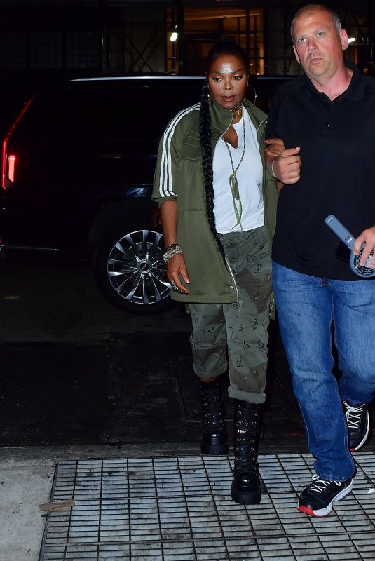 JANET JACKSON Arrives at The Ned Hotel for an NYFW After-party in New York 09/08/2023