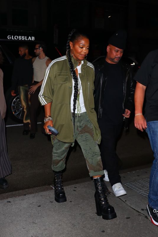 JANET JACKSON Leaves a Private Dinner at Ambra in New York 09/08/2023