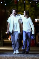 JEANNE CADIEU and Jake Gyllenhaal Out for Dinner in New York 09/02/2023