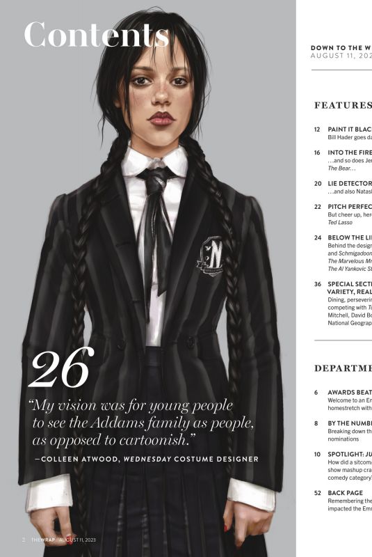 JENNA ORTEGA in Wrap Magazine, August 2023