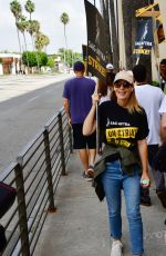 JERI RYAN at SAG/AFTRA Picket Lines at Warner Bros Studios in Burbank 09/06/2023