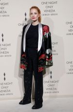 JESSICA CHASTAIN at Giorgio Armani One Night in Venice Photocall 09/02/2023