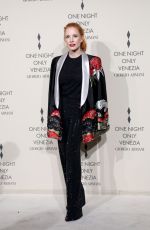 JESSICA CHASTAIN at Giorgio Armani One Night in Venice Photocall 09/02/2023