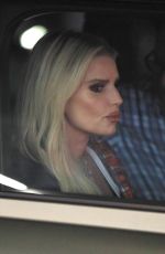JESSICA SIMPSON Out Driving in Los Angeles 09/15/2023