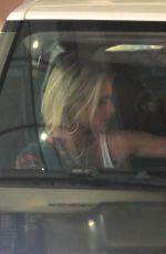 JESSICA SIMPSON Out Driving in Los Angeles 09/15/2023