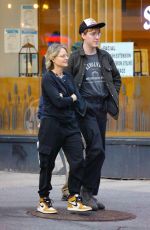 JODIE FOSTER Out with Her Son Kit in New York 09/23/2023