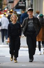 JODIE FOSTER Out with Her Son Kit in New York 09/23/2023
