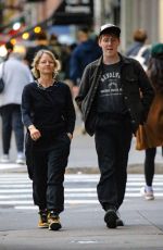 JODIE FOSTER Out with Her Son Kit in New York 09/23/2023