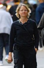 JODIE FOSTER Out with Her Son Kit in New York 09/23/2023