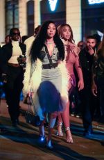 JORDYN and JODIE WOODS Arrives at at Hailey Bieber
