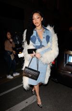 JORDYN and JODIE WOODS Arrives at at Hailey Bieber