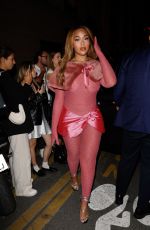 JORDYN and JODIE WOODS Arrives at at Hailey Bieber