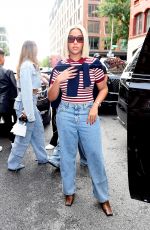 JORDYN WOODS Arrives at Tommy Hilfiger Dinner at New York Fashion Week 09/10/2023
