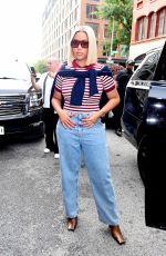 JORDYN WOODS Arrives at Tommy Hilfiger Dinner at New York Fashion Week 09/10/2023