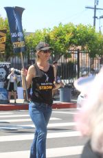 JOSIE DAVIS at SAG Strike at Paramount Studios in Hollywood 09/08/2023