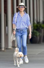 JULIANNA MARGUILES Out with Her Dog in New York 09/24/2023