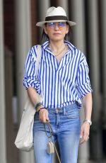 JULIANNA MARGUILES Out with Her Dog in New York 09/24/2023
