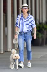 JULIANNA MARGUILES Out with Her Dog in New York 09/24/2023