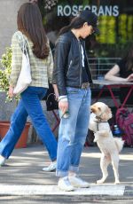 JULIANNA MARGULIES Out with Her Dog in New York 09/21/2023