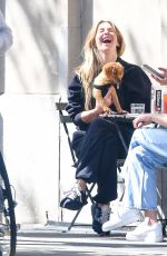 JULIANNE HOUGH Out with Her New Puppy in New York 09/21/2023