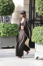 JUSTINE SKYE Leaves Ritz Hotel in Paris 09/27/2023