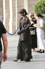 JUSTINE SKYE Leaves Ritz Hotel in Paris 09/27/2023