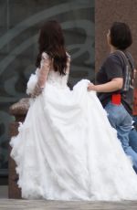 KADY MCDERMOTT in a Wedding Dress at a Photoshoot at St Paul