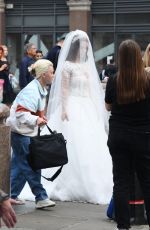 KADY MCDERMOTT in a Wedding Dress at a Photoshoot at St Paul