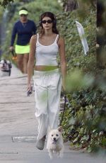 KAIA GERBER Out for a Dog Walk in Los Angeles 09/24/2023