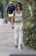 KAIA GERBER Out for a Dog Walk in Los Angeles 09/24/2023