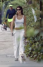 KAIA GERBER Out for a Dog Walk in Los Angeles 09/24/2023