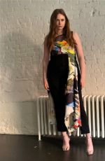 KAREN GILLAN Poses for a Fashion Show in New York 09/15/2023