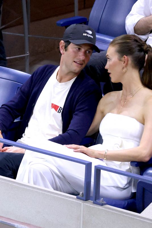 KARLIE KLOSS and Joshua Kushner at US Open in New York 09/06/2023