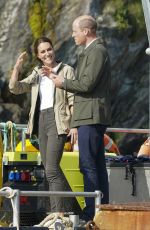 KATE MIDDLETON and Prince William at Car-y-mor Seaweed Farm in South-west Wales 09/08/2023
