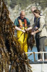 KATE MIDDLETON and Prince William at Car-y-mor Seaweed Farm in South-west Wales 09/08/2023