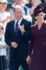 KATE MIDDLETON and Prince William at St Davids Cathedral to Commemorate Life of Her Late Majesty Queen Elizabeth II in St Davids 09/08/2023