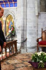KATE MIDDLETON and Prince William at St Davids Cathedral to Commemorate Life of Her Late Majesty Queen Elizabeth II in St Davids 09/08/2023