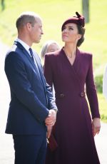 KATE MIDDLETON and Prince William at St Davids Cathedral to Commemorate Life of Her Late Majesty Queen Elizabeth II in St Davids 09/08/2023