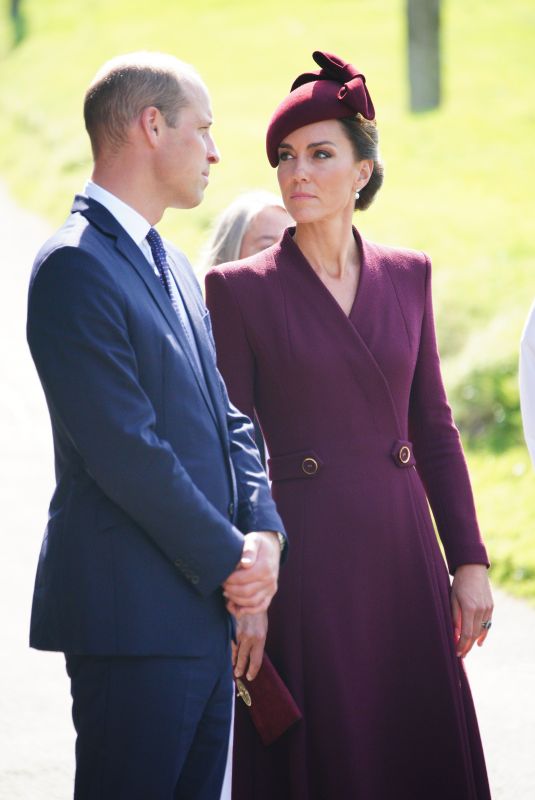 KATE MIDDLETON and Prince William at St Davids Cathedral to Commemorate Life of Her Late Majesty Queen Elizabeth II in St Davids 09/08/2023