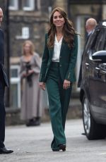 KATE MIDDLETON Visits AW Hainsworth Textile Mill in Leeds 09/26/2023