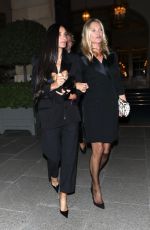 KATE MOSS and DEMI MOORE Heading to a Party in Paris 09/26/2023