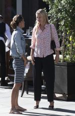 KATE MOSS Out Smoking During a Family Lunch in London 09/10/2023