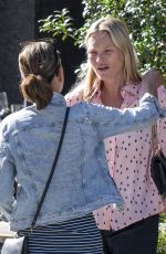 KATE MOSS Out Smoking During a Family Lunch in London 09/10/2023