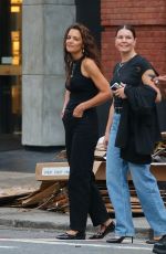 KATIE HOLMES Out for Dinner with a Friend in New York 09/07/202